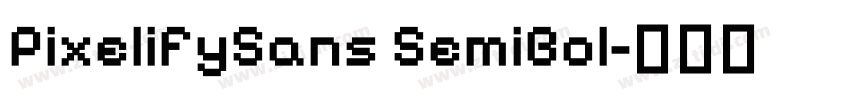 PixelifySans SemiBol字体转换